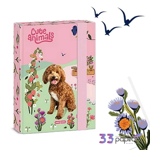 Ars Una A4 Füzetbox 25' Cute Animals Doggie 50854585 prémium minőség