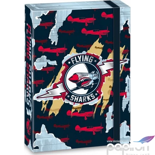 Füzetbox A4 cápa 20' Flying Shark - repülő - Ars Una 50850013 prémium