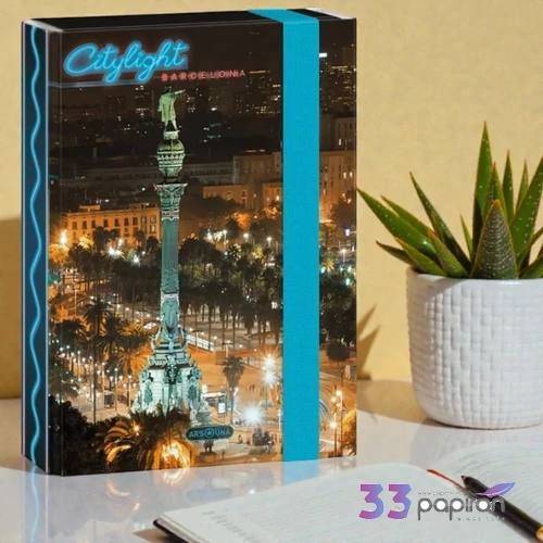 Ars Una A5 Füzetbox 24' City light-Barcelona 50864416 prémium minőség