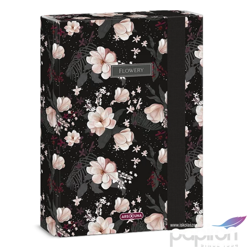 Füzetbox A5 Ars Una 24' Flowery black (5374) 50863747 Beérkezik:2024.07.15