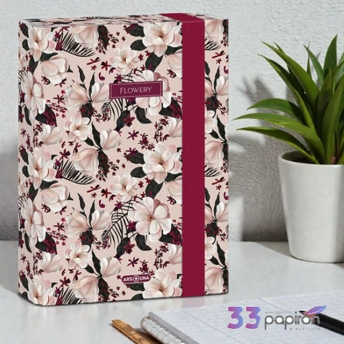 Ars Una A5 Füzetbox 24' Flowery pink 50863754 prémium minőség