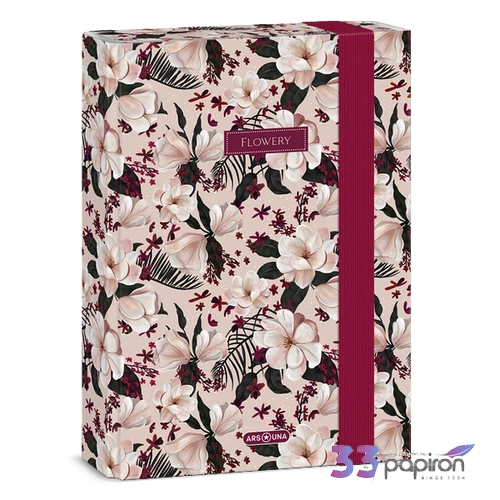 Ars Una A5 Füzetbox 24' Flowery pink 50863754 prémium minőség