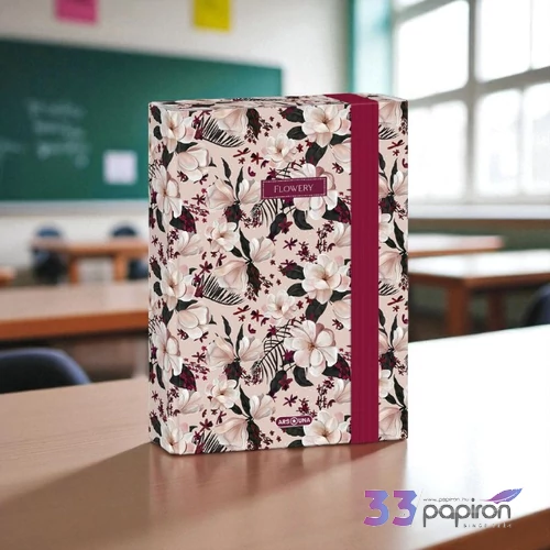 Ars Una A5 Füzetbox 24' Flowery pink 50863754 prémium minőség