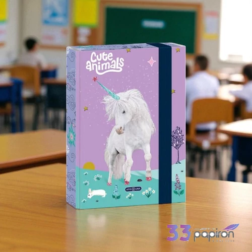 Ars Una A5 Füzetbox 25' Cute Animals Unicorn 50864485 prémium minőség