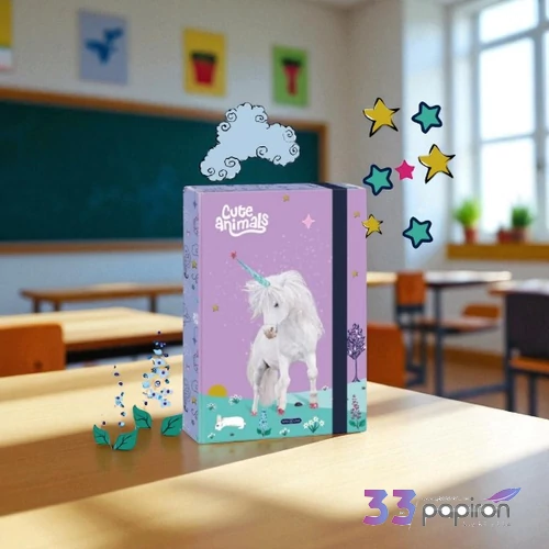 Ars Una A5 Füzetbox 25' Cute Animals Unicorn 50864485 prémium minőség