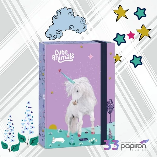 Ars Una A5 Füzetbox 25' Cute Animals Unicorn 50864485 prémium minőség