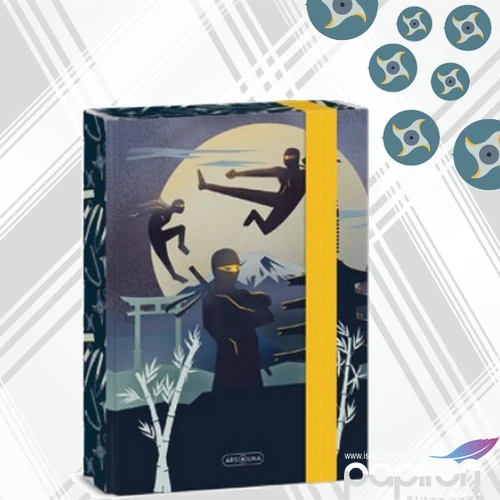 Füzetbox A5 Ars Una 25' Ninjas in the dark 50864577 50864577