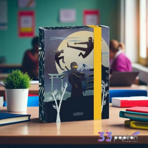 Ars Una A5 Füzetbox 25' Ninjas in the dark 50864577 prémium minőség