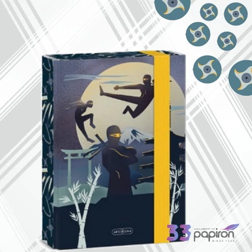 Ars Una A5 Füzetbox 25' Ninjas in the dark 50864577 prémium minőség