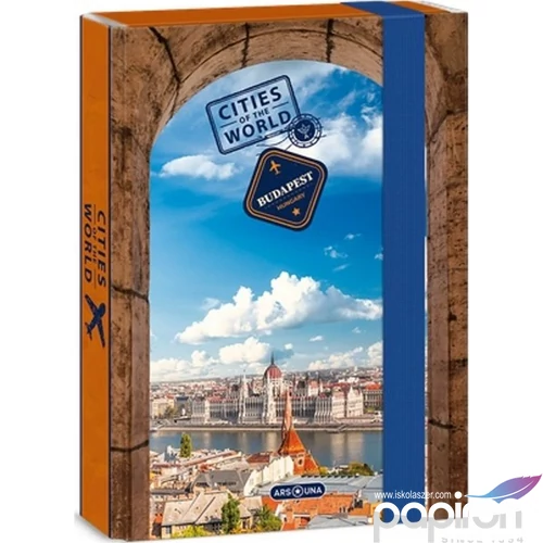Füzetbox A5 Ars Una Cities-Budapest (5240) 22 50862405 prémium