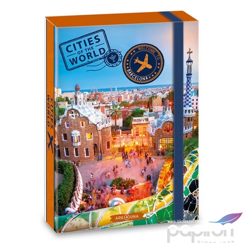 Füzetbox A5 Ars Una Cities-Barcelona (5238) 22 50862382 prémium