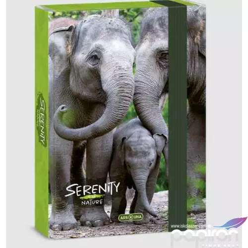Füzetbox A5 Ars Una Serenity-elephant (5333) 23 50863334 prémium