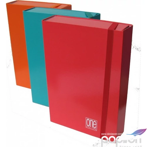 FüzetboxA4 Blasetti One Color (7cm) piros 