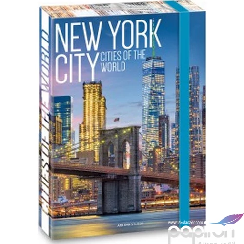 Füzetbox A5 Ars Una gumis Cities - New York '19 90869310 prémium