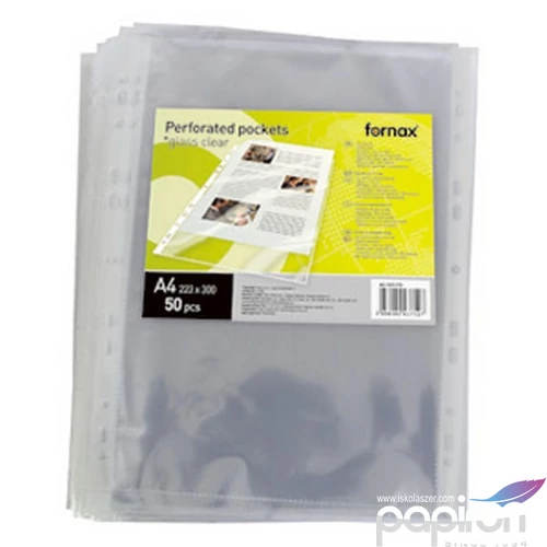 Genotherm fűzősxL 130mic. Fornax víztiszta - 223x300mm 50db/csomag 