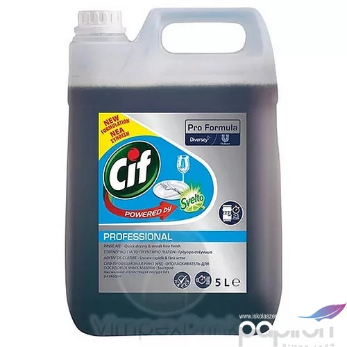 Gépi öblítőszer kemény vízhez 5l CIF Pro Formula
