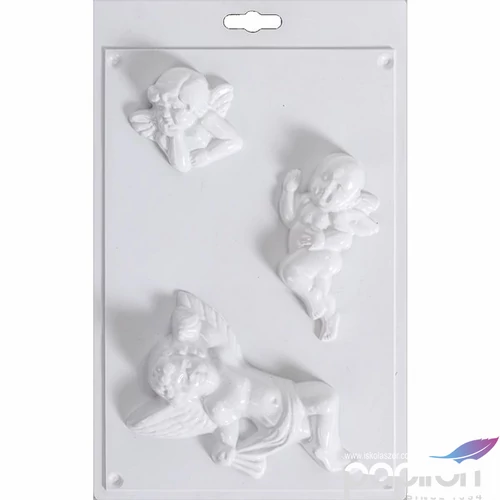 Gipszkiöntő forma 3 puttó angyal 29 x 18 cm
