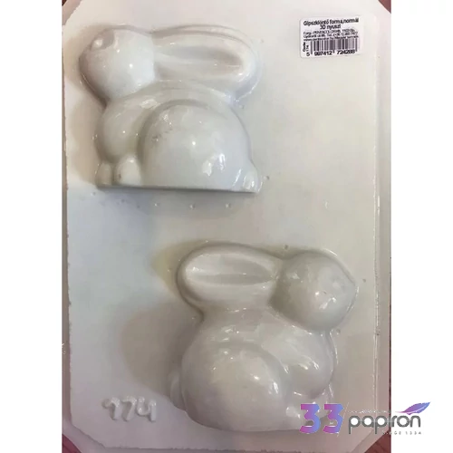 Gipszkiöntő forma normál - 3D Nyuszi