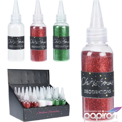 Glitter üvegben 40 gramm '23 3 féle hobbi alapanyag kpm
