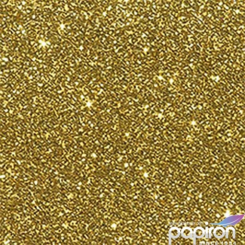 Glitterkarton A4 220 g, sárga 