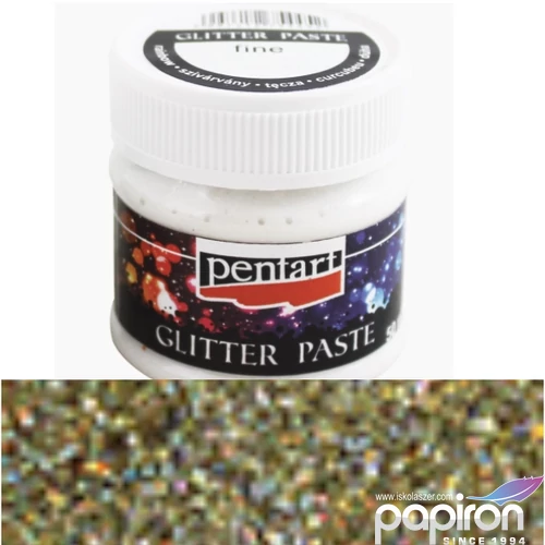 Glitterpaszta 50ml Pentart finom arany