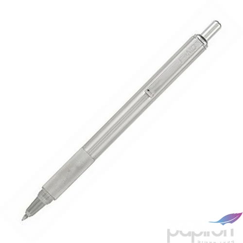 Golyóstoll 0,24mm Zebra nyomógombos, rozsdamentes acél tolltest, F-xMD, kék