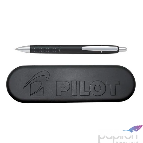 Golyóstoll 0,28mm Pilot nyomógombos, fekete tolltest, Coupe, kék 