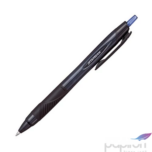 Golyóstoll 0,35mm Uni nyomógombos, fekete tolltest, SXN-157S Jetstream Sport Eco, kék