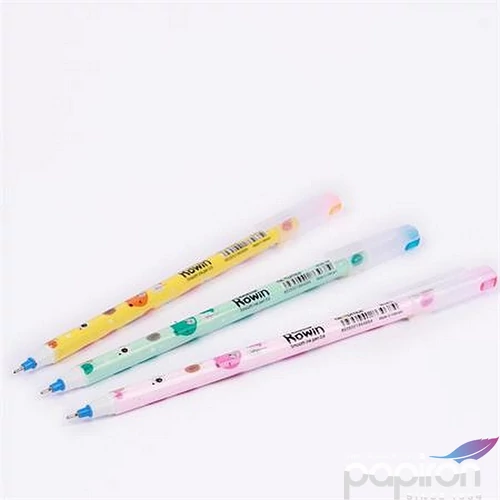 Golyóstoll 0,3mm Flexoffice kupakos, Rowin, kék 