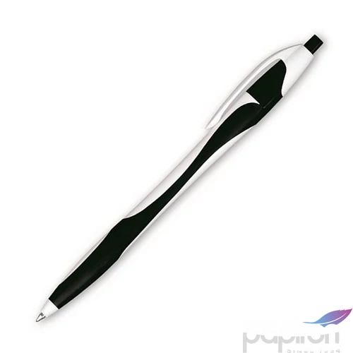 Golyóstoll 0,4mm Granit nyomógombos,vegyes színű test, D520, kék 