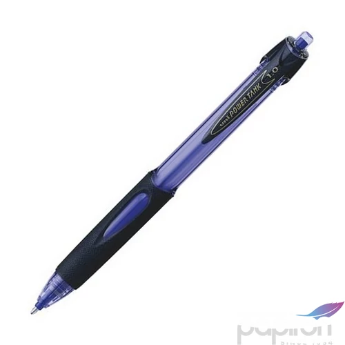 Golyóstoll 0,4mm Uni nyomógombos, SN-220 Powertank, kék 