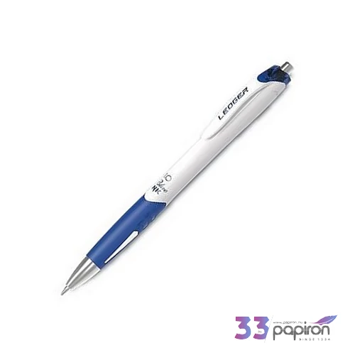 Golyóstoll 0,5mm Flexoffice nyomógombos,  Ledger, kék