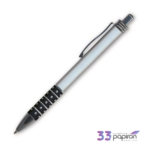Golyóstoll 0,6mm Granit nyomógombos, vegyes színű fogórész D550, kék