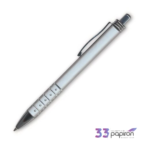 Golyóstoll 0,6mm Granit nyomógombos, vegyes színű fogórész D550, kék