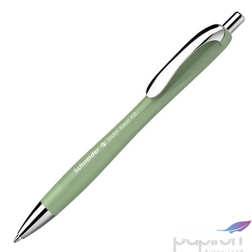 Golyóstoll 0,7mm Schneider nyomógombos, Slider Rave XB organikus zöld