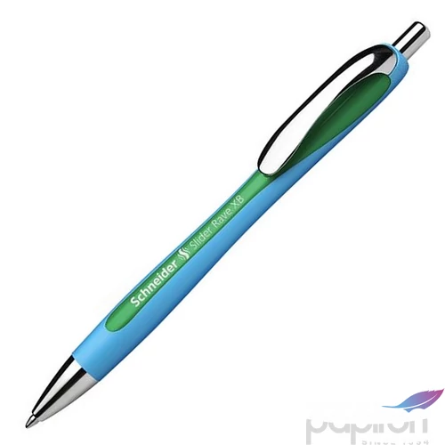 Golyóstoll 0,7mm Schneider nyomógombos, Slider Rave XB, zöld 
