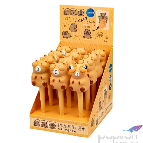 Golyóstoll Capybara figurával 0,7mm kék 80435