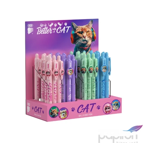 Golyóstoll ICO cicás Cats