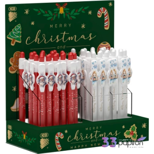 Golyóstoll ICO Xmas 0,8 mm-es kék színű 
