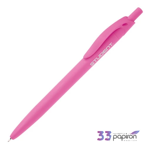 Golyóstoll ICO Student pink nyomógombos golyóstoll Pink