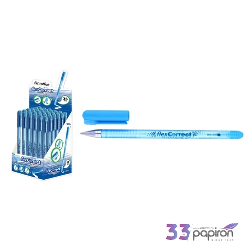 Golyóstoll radíroz Flexoffice Flexcorrect Erase 0,5mm radírozható toll EXTRA HOSSZÚ ÍRÁSKÉP