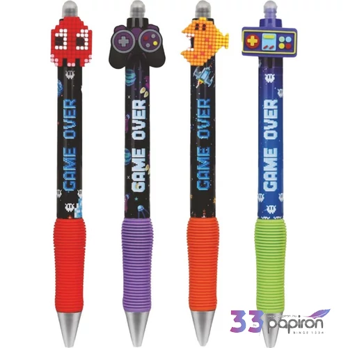 Golyóstoll radírozható 0,5mm Game Over kék Colorino  1db/ár
