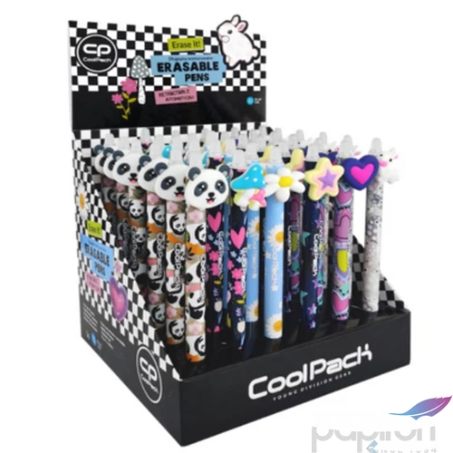 Golyóstoll radírozható CoolPack Girls III kék íráskép,
