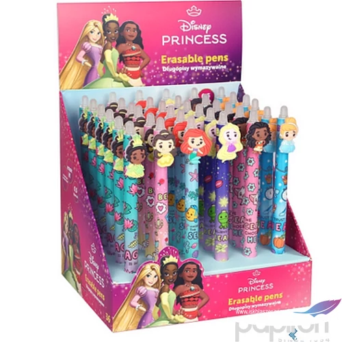 Golyóstoll radírozható Princess kék íráskép, 