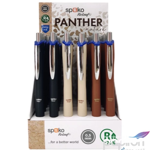 Golyóstoll ReLeaf Panther Nature S0161 Easy Ink kék írás