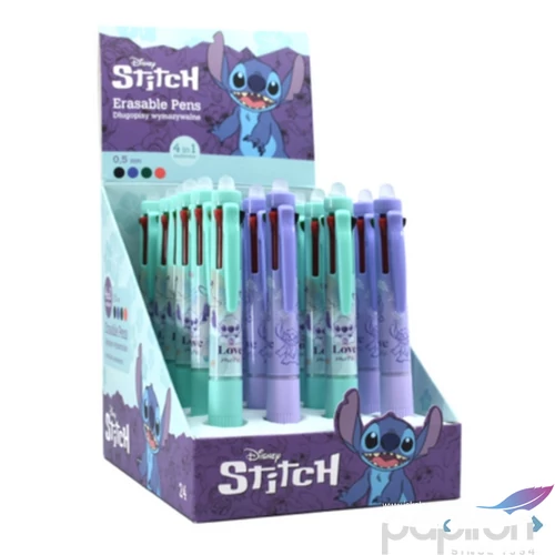 Golyóstoll Stitch Pasztell,4színű 2 féle Colorino