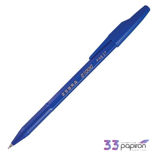 Golyóstoll Zebra B1000 kupakos kék, 0,7mm