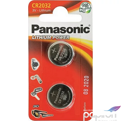 Gombelem Panasonic CR2032 2 db PECR2031