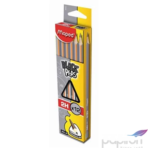 Ceruza 2H Maped Black Peps radír nélküli grafitceruza