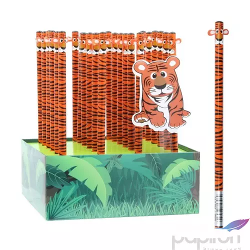 Grafitceruza állatos 4D kerek tigris
